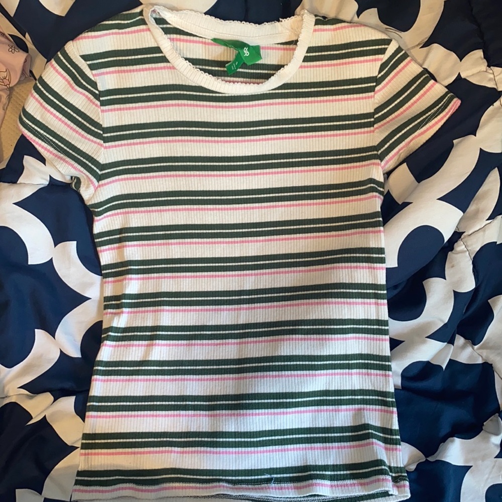 Dip Women’s XS tee (white,green,& pink)
